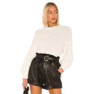 1. State Poodle Texture Sweater in Antique White